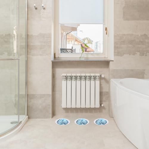 Ciieeo Non-Slip Bathtub Stickers with Green Leaf Design