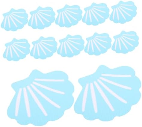 Zerodeko 12Pcs Shell Bath Stickers Non-Slip Decor