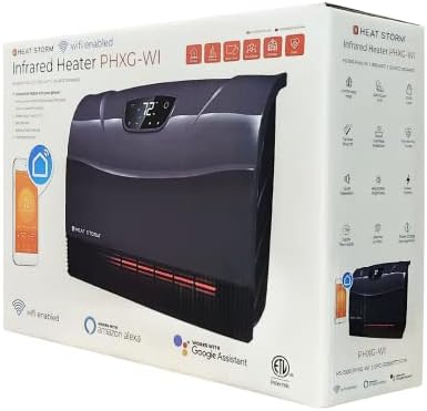 Heat Storm 1500 Watt Infrared Wall Heater with Wi-Fi