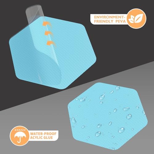 Non Slip Bathtub Stickers with Scraper 24PCS Blue