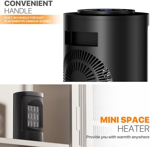 Magshion 1500W Electric Space Heater with Remote 1
