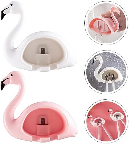 PRETYZOOM 2Pcs Wall Mounted Toothbrush Holder