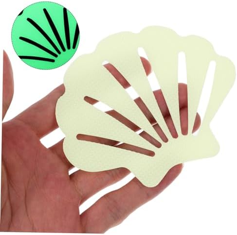 PRETYZOOM 30pcs Shell Shape Non-Stickers for Bathtub Stair Safety