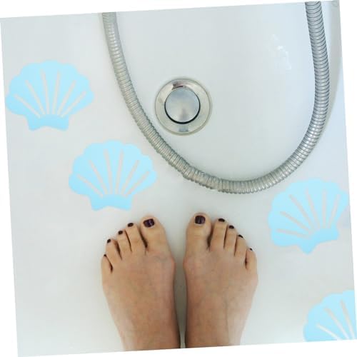 12Pcs Shell Shaped Non-Slip Bath Stickers for Bathtub and Shower 1