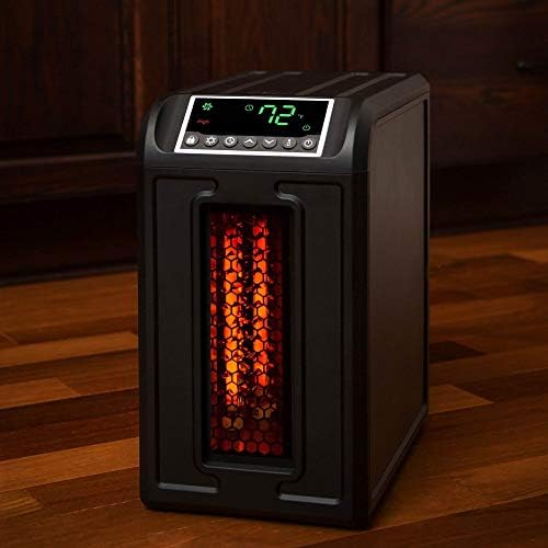 Lifesmart Infrared Quartz Heater 1500W 3-Element with Remote Black
