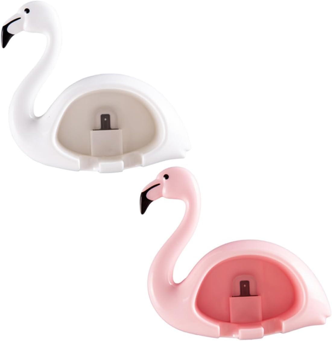 LIFKOME Flamingo Toothbrush Holder Wall Mount