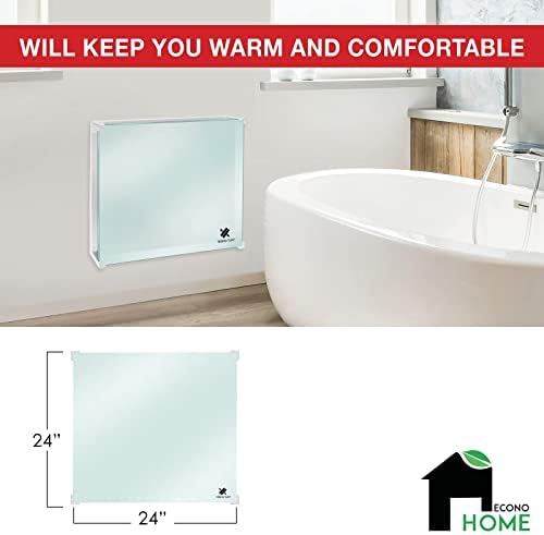 EconoHome Wall Mount Smart Space Heater Panel 400W