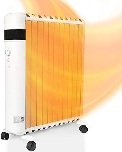 E-Macht 1500W Electric Space Heater with Dual Safety and Adjustable Temperature
