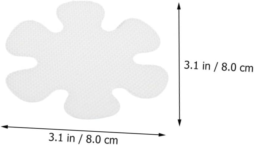 Cabilock 6pcs Flower Shape Non-Slip Tub Stickers 1