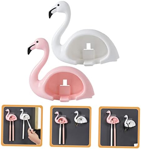 HAKIDZEL 2Pcs Wall Mounted Toothbrush Holder