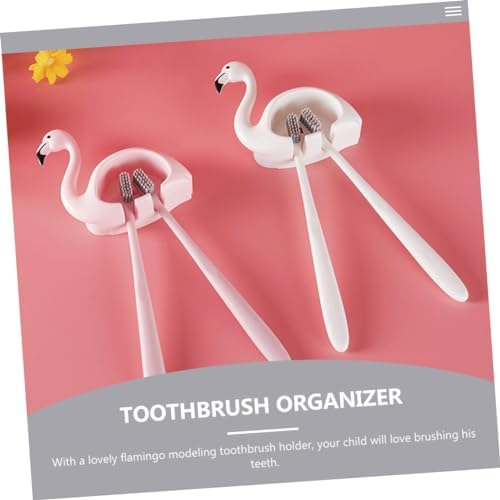 UTHCLO 2PC Suction Cup Toothbrush Holder Wall Mount Organizer 1