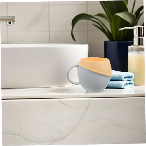 Sosoport 2pcs Toothbrush Cup - Unbreakable with Handle