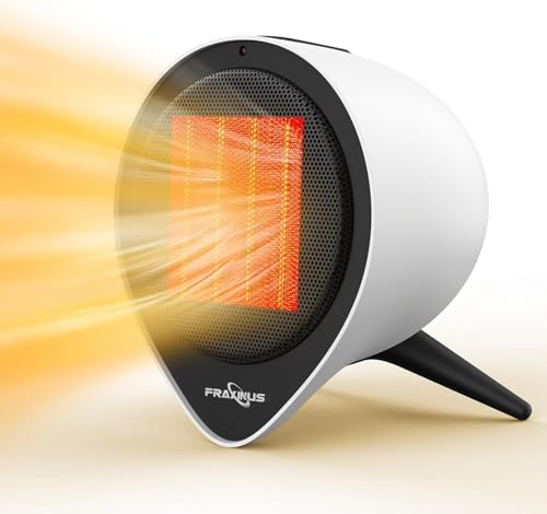 Fraxinus 1500W Ceramic Heater with 15H Timer and Safety Features