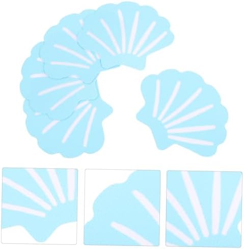 PRETYZOOM 12Pcs Shell Shape Non-Slip Bathroom Stickers