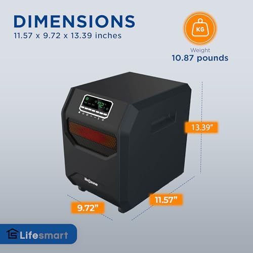 Lifesmart 4-Element Quartz Infrared Heater 2 Pack