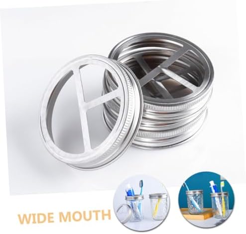 5Pcs Wide Mouth Jar Lid for Toothbrushes and Toothpaste