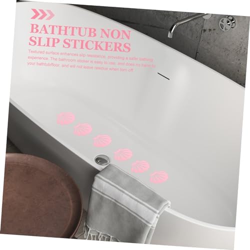 12pcs Shell Shaped Anti-Slip Tub Stickers for Bathroom Safety