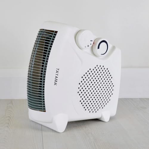 TAYAMA Portable Dual Fan Heater with 2 Heat Settings and Cool Fan