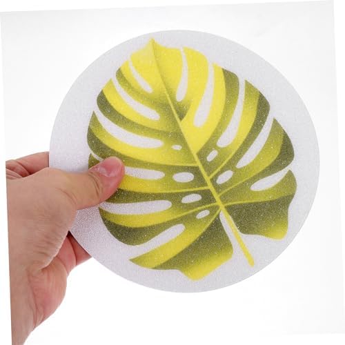 Wakauto Non Slip Bathtub Stickers with Leaf Design
