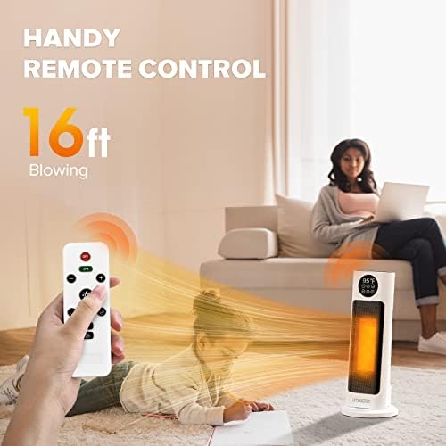 UMUACCAN 1500W Fast Heating Space Heater with Oscillating and Safety Features