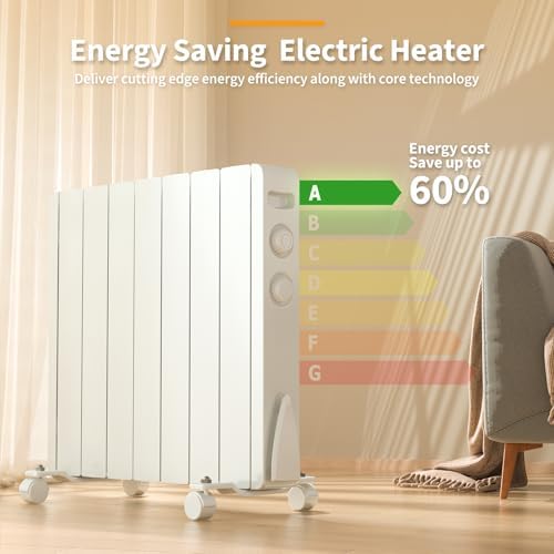 1500W Energy Efficient Wall Heater with Thermostat