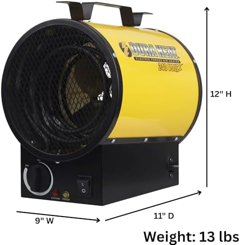 Dura Heat 240V Wall Mount Garage Heater with Overheat Protection