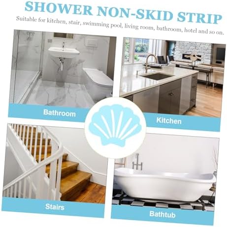 LIFKOME Anti-Slip Bath Tub Stickers 30pcs Shell Shape Decals