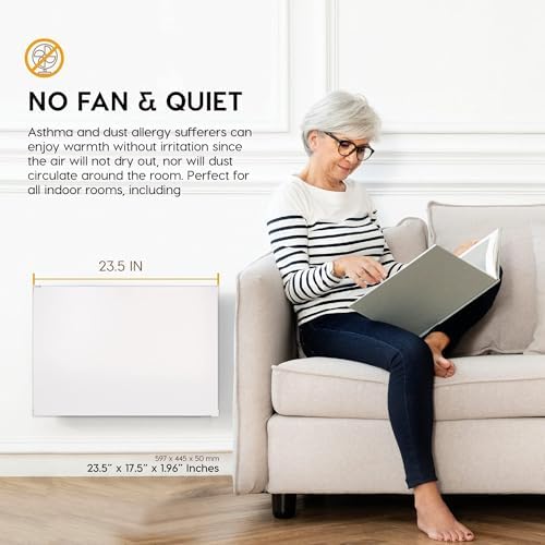 EconoHome Wall Mount Space Heater Panel with Heat Guard