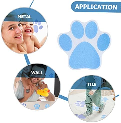 BUGUUYO 10pcs Cartoon Dog Paw Bathtub Decals