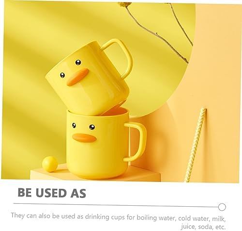 PRETYZOOM 350ml Toothbrush Holder Reusable Bath Mug