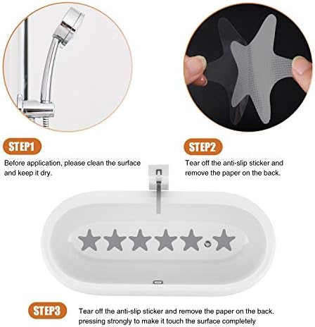 Anti Slip Bathtub Stickers 24PCS with Premium Scraper