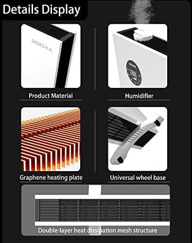 GiNO 3000W Humidified Radiator Quiet and Energy Efficient