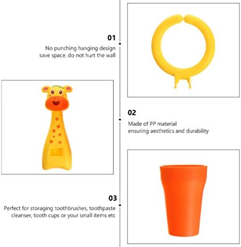 Healifty Kids Toothbrush Holder 2 Sets
