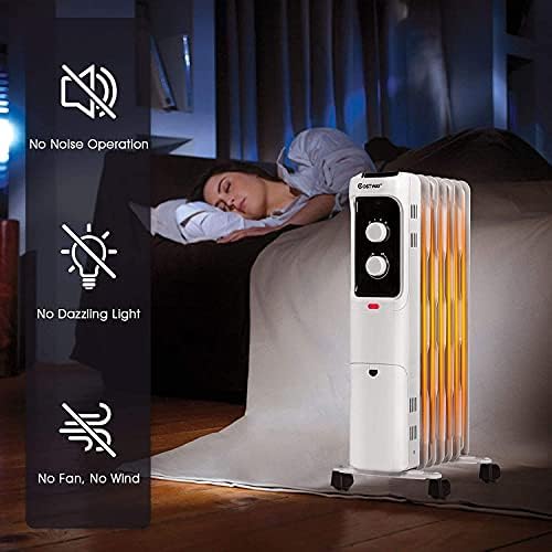 Fantask Oil Filled Radiator Heater with 3 Modes and Safety Features
