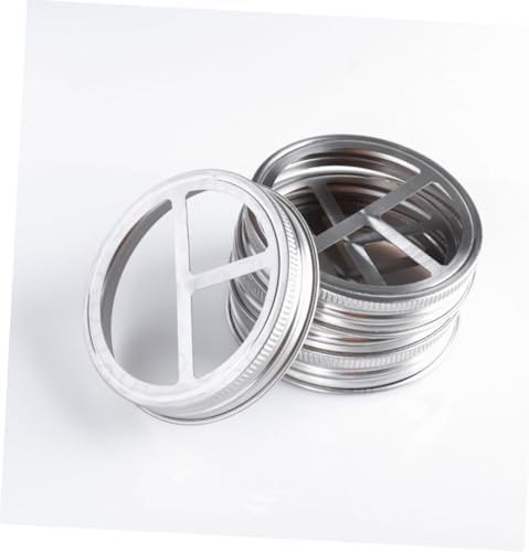 ABOOFAN 5 Pcs Stainless Steel Jar Lid Holder Set
