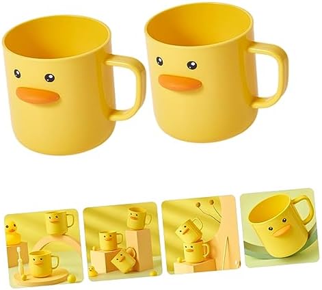 HEALLILY 2pcs Cute Toothbrush Cups for Boys and Girls