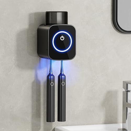 Wekity Wall Mounted Toothbrush Holder with Solar Charging