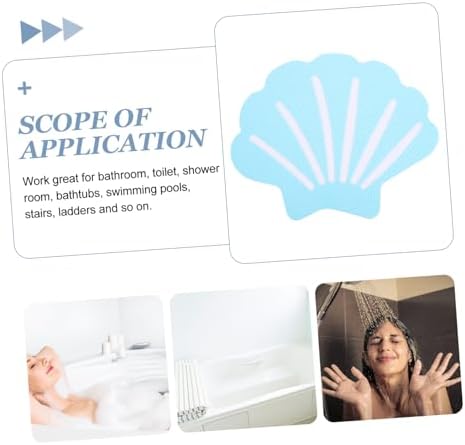 DECHOUS 12Pcs Shell Shape Non-Slip Bathtub Decals
