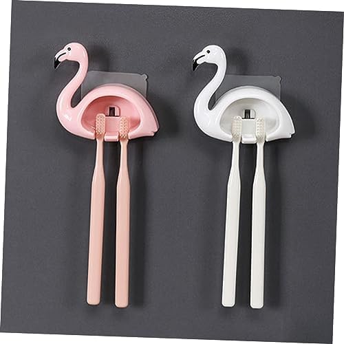 LIFKOME 2Pcs Wall Mounted Toothbrush Holder 1