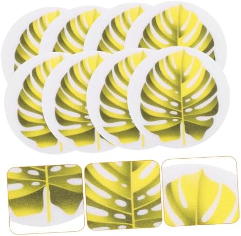 Labrimp 1 Set Leaf Shaped Bathtub Non-Slip Stickers