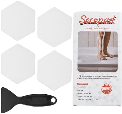 Secopad Bathtub Stickers Non-Slip 12 PCS Safety Treads
