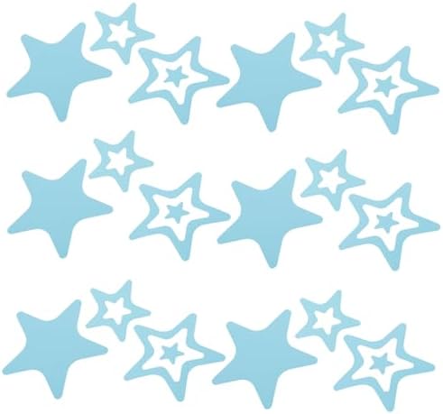 LUOZZY 12PCS Non-Slip Bathtub Stickers with Star Design