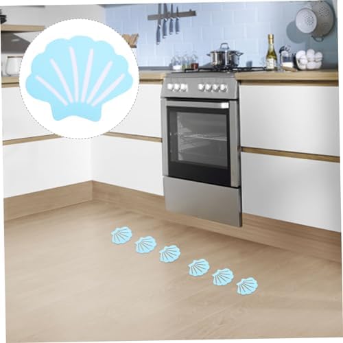 Ciieeo 12pcs Shell Design Non-Slip Bath Stickers