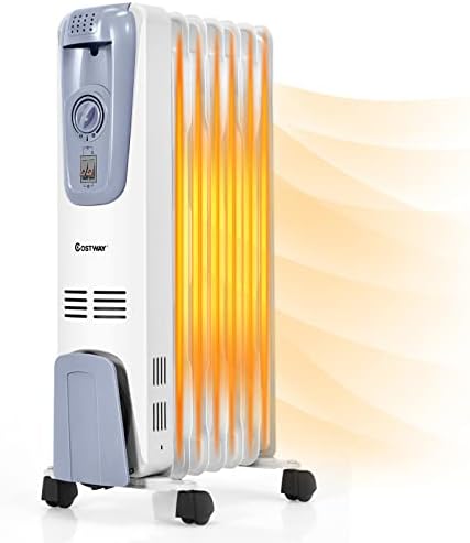 COSTWAY 1500W Oil Filled Radiator Heater 1