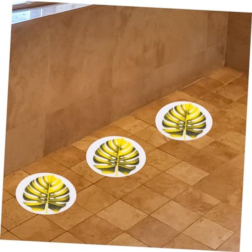 TINEASUR 1set Anti-Slip Leaf Stickers for Bathtub