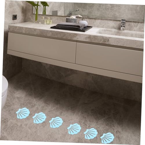 Zerodeko 12Pcs Shell Bath Stickers Non-Slip Decor