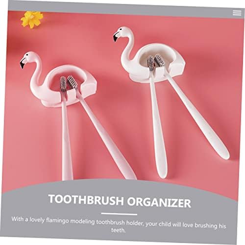 ABOOFAN 2Pcs Cartoon Suction Cup Toothbrush Holder