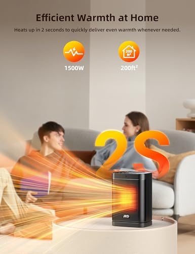 JRD 1500W PTC Space Heater with Remote and Oscillation