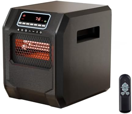 ZOKOP 750W 1500W Infrared Space Heater with Remote Control