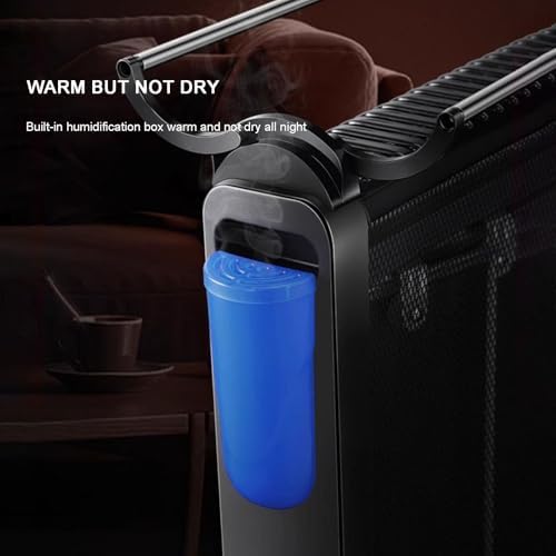 Electric Space Heater with Drying Rack and Temperature Control